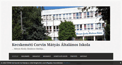 Desktop Screenshot of matyas.corvina-kecskemet.hu