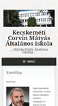 Mobile Screenshot of matyas.corvina-kecskemet.hu